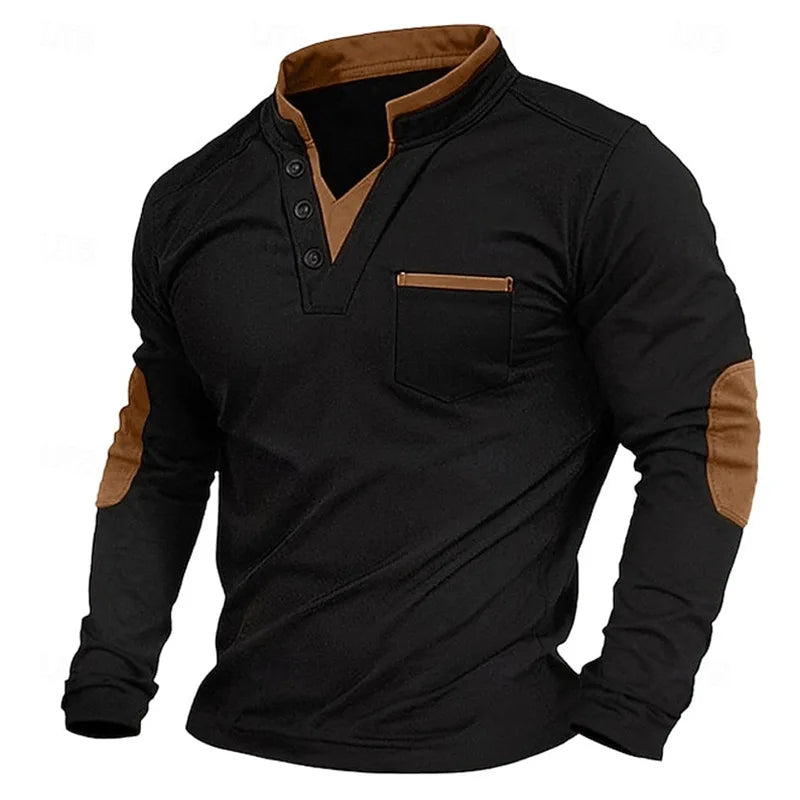 Marek™ | Męski Sweter z V-dekoltem