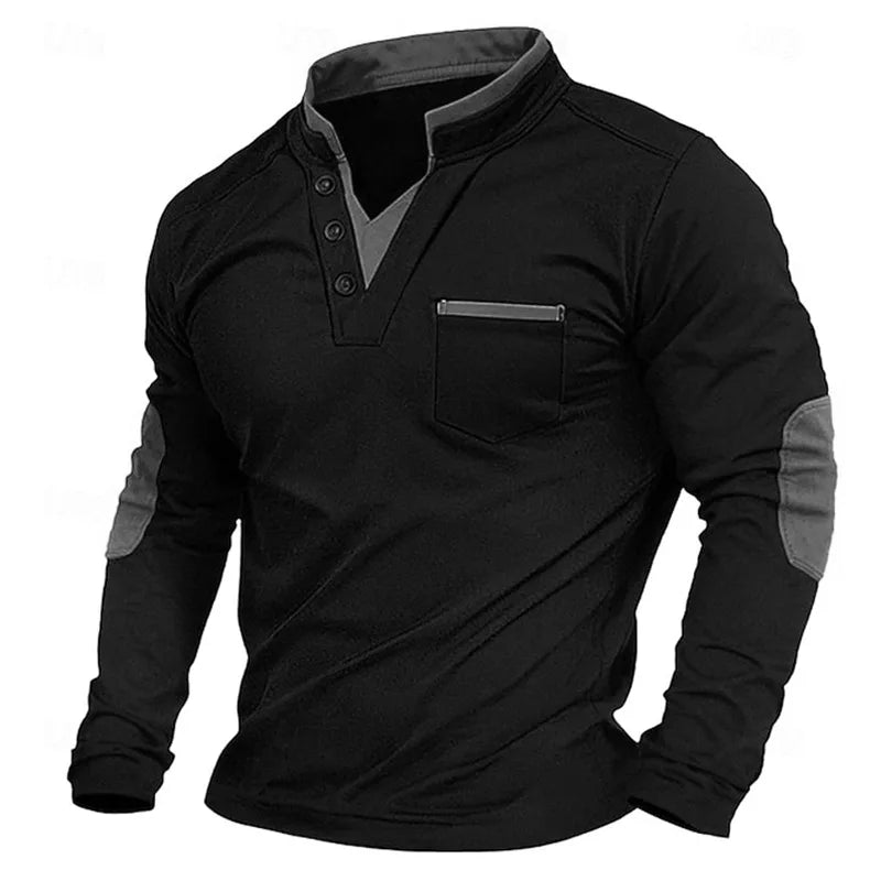 Marek™ | Męski Sweter z V-dekoltem