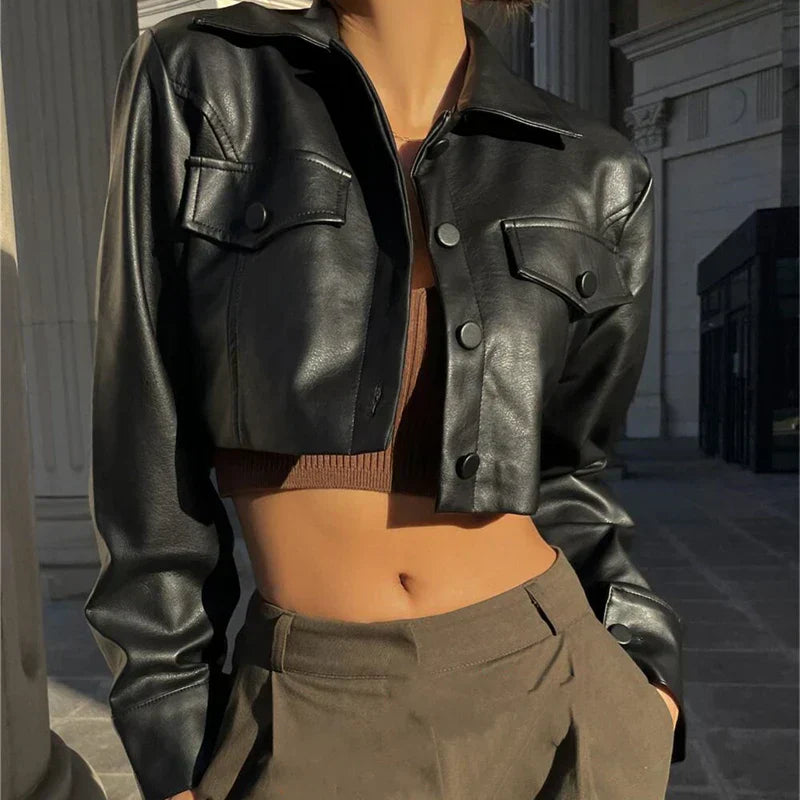 Élise™ | Elegancka kurtka z ekoskóry