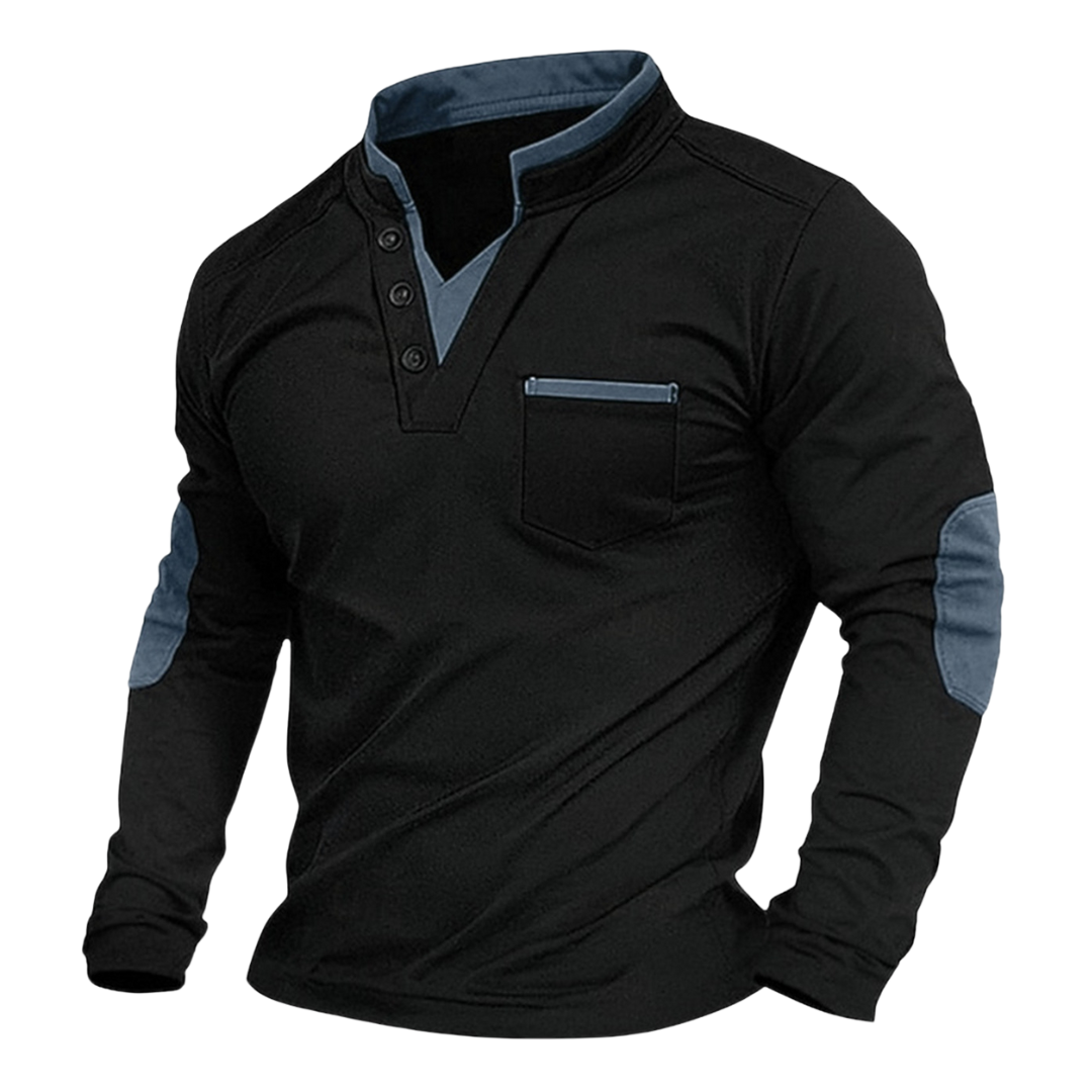 Marek™ | Męski Sweter z V-dekoltem