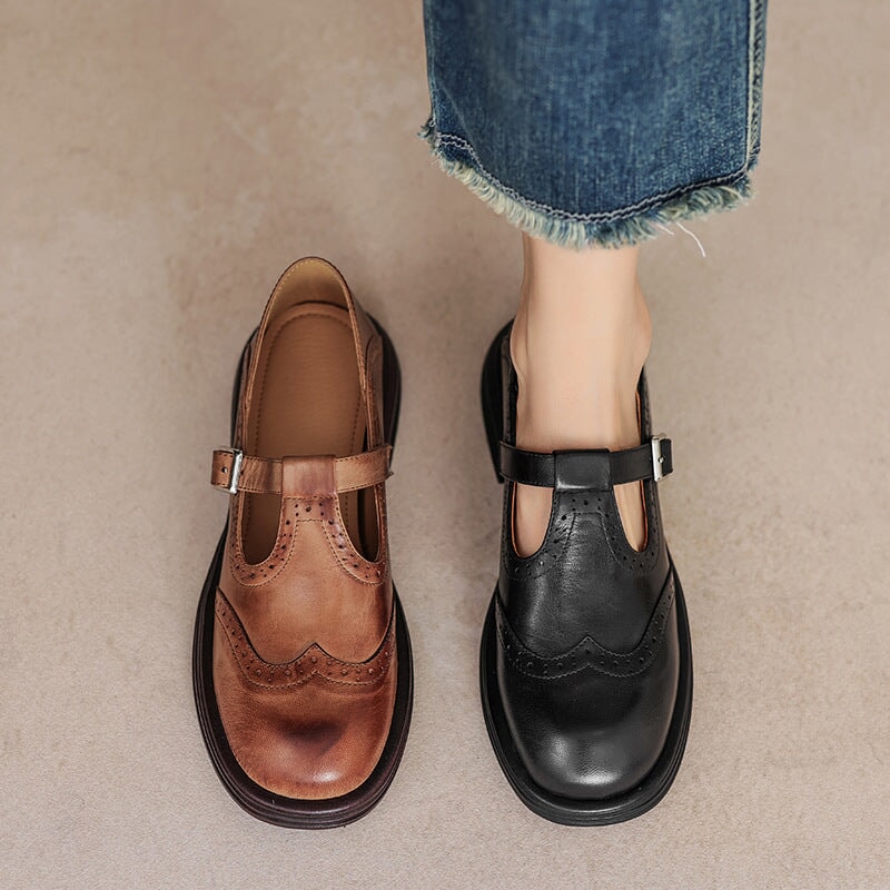 Velda™ | Eleganckie Mary Janes ze skóry